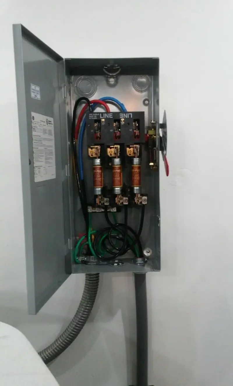 Three-phase disconnect switch installed for Electrical Wiring & Rewiring in Eldersburg